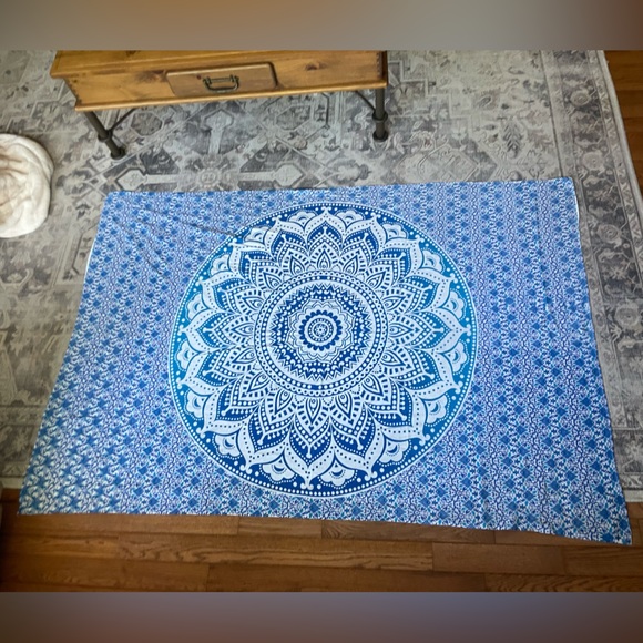 Large Blue Bohemian Wall Tapestry Room Decor - Picture 2 of 2